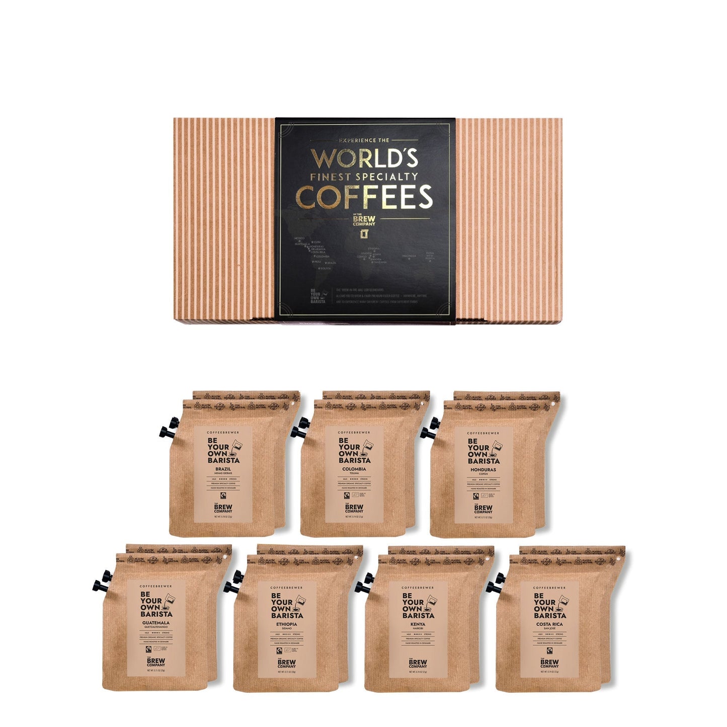 Einmal um die Welt Kaffeeauswahl | WORLD'S FINEST SPECIALTY COFFEE GIFT BOX