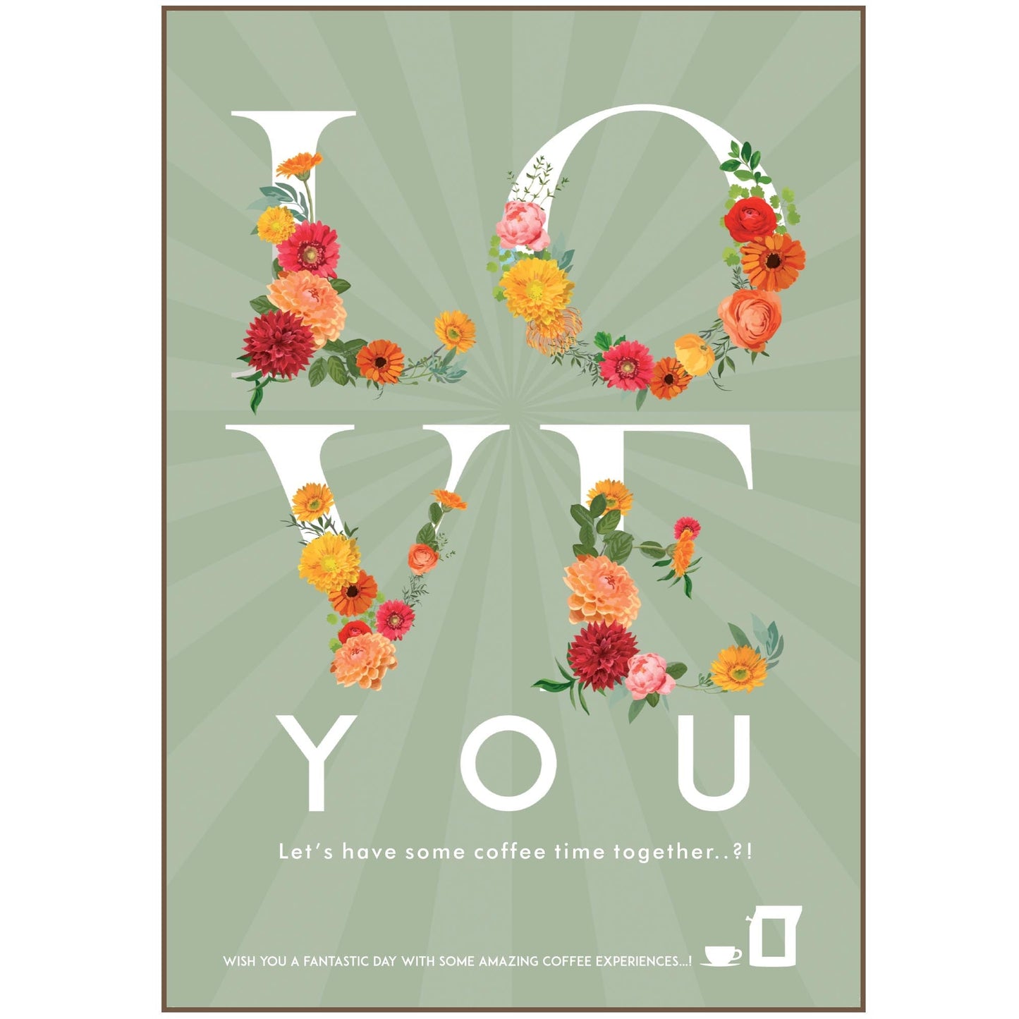 Blumengrüße mit Kaffee | FLOWER LIFESTYLE COFFEE GREETING CARDS