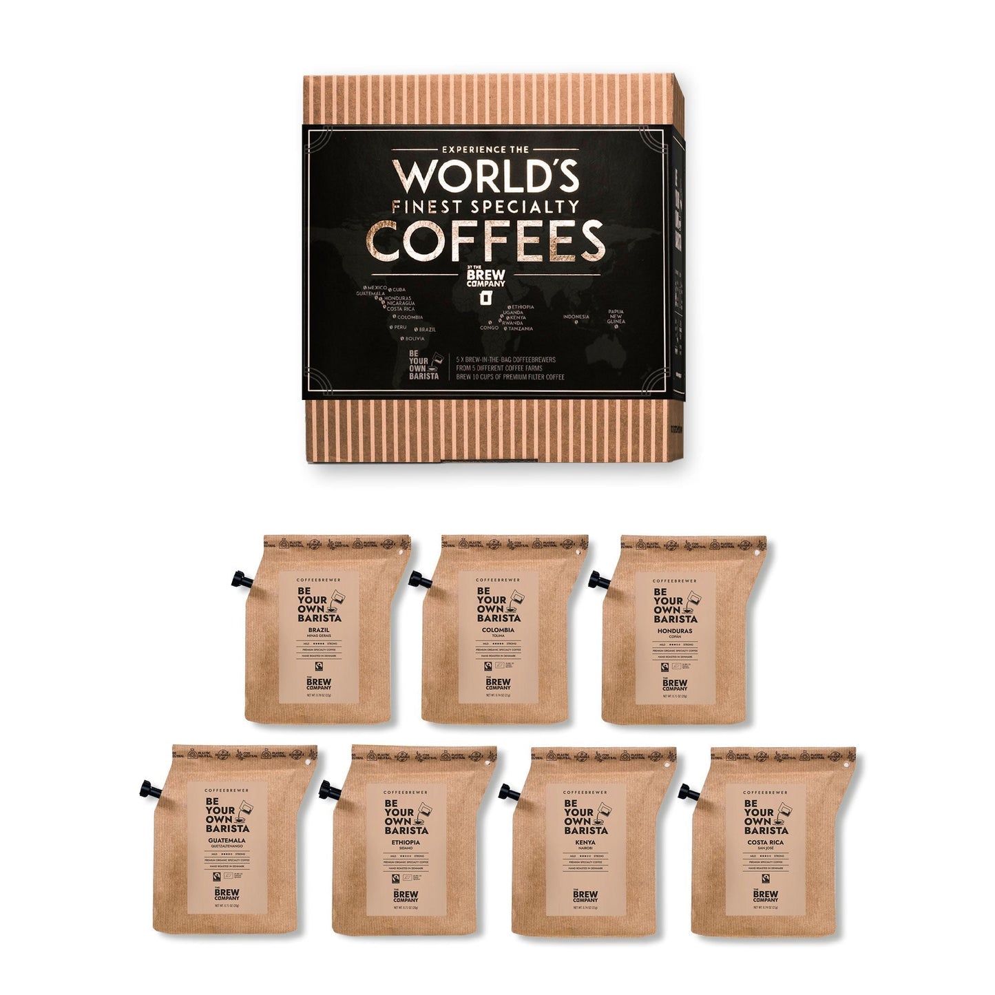 Einmal um die Welt Kaffeeauswahl | WORLD'S FINEST SPECIALTY COFFEE GIFT BOX