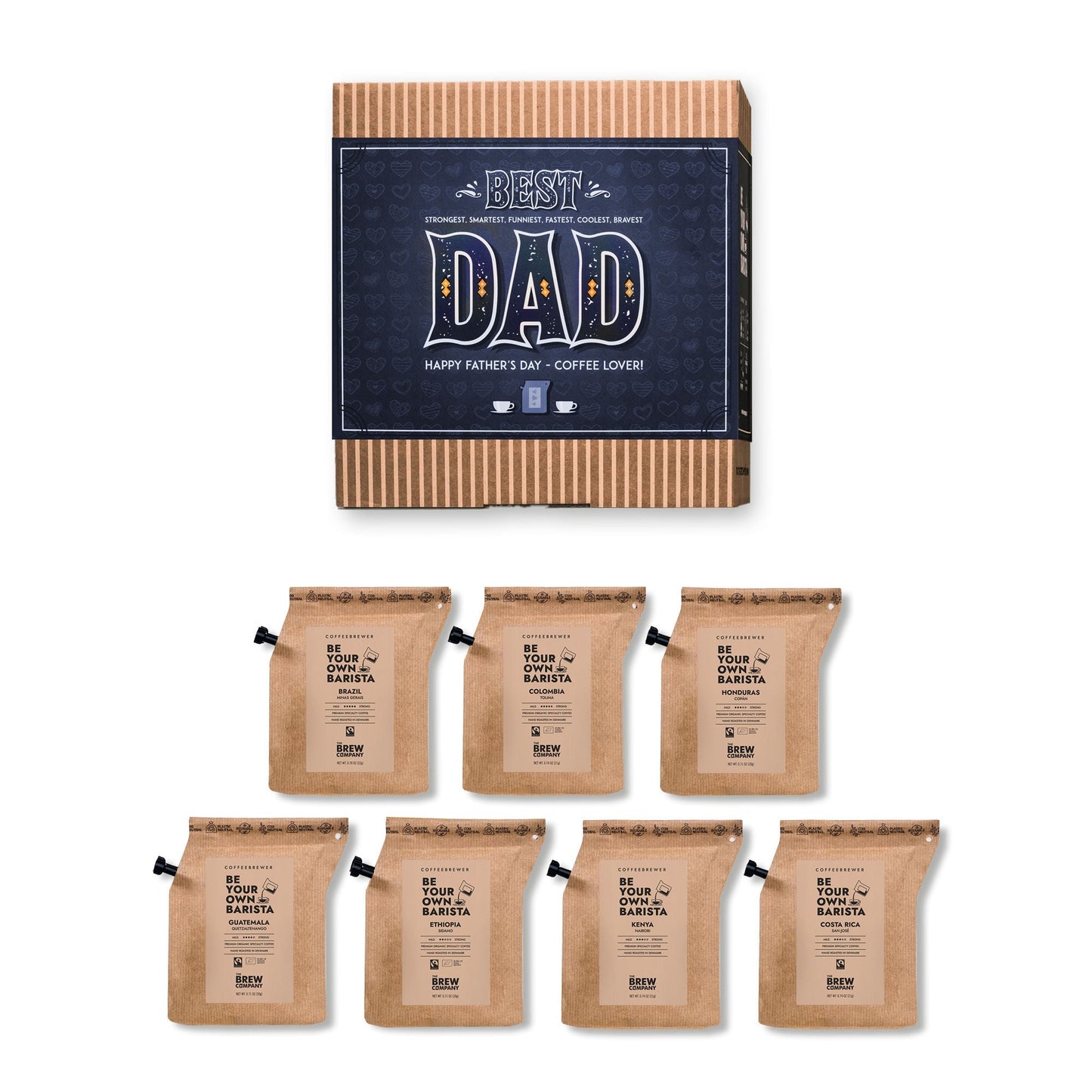 "Bester Vater" Kaffeespezialitäten | BEST DAD SPECIALTY COFFEE GIFT BOX