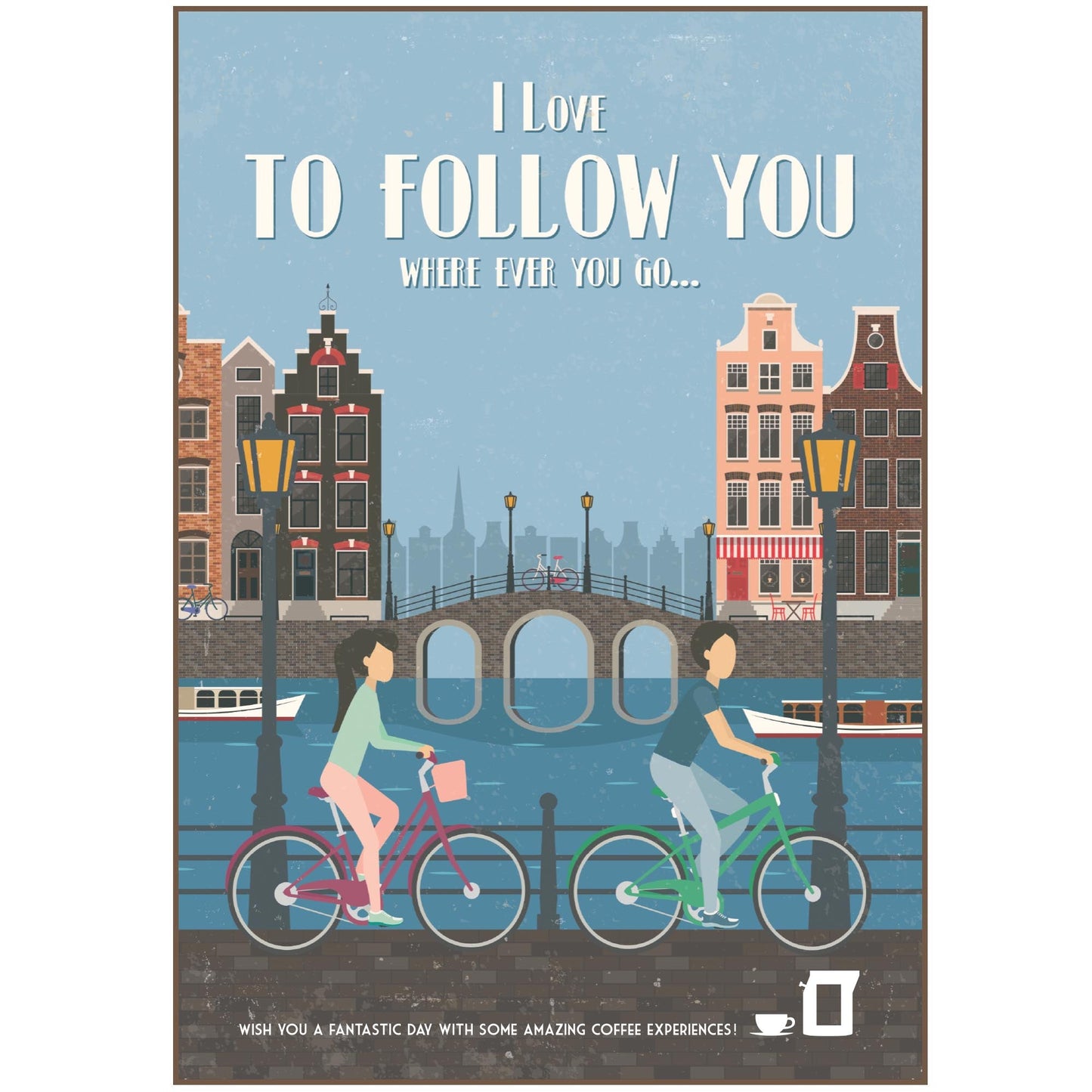 "Postkarte" Fahrrad | BIKING COFFEE GREETING CARDS