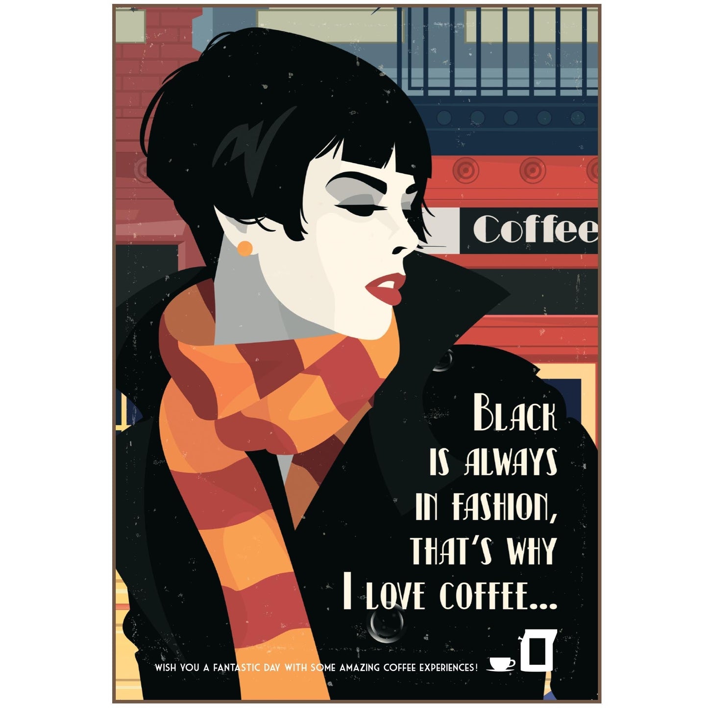 Kaffee Grußkarten "Fashion" | FASHION COFFEE GREETING CARDS