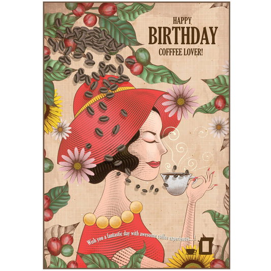 Kaffee Grußkarten zum Geburtstag | HAPPY BIRTHDAY COFFEE GREETING CARDS