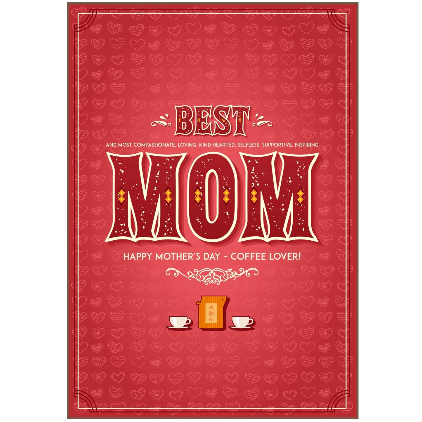 Kaffee Grußkarte zum Muttertag | MOTHER`S DAY COFFEE GREETING CARDS