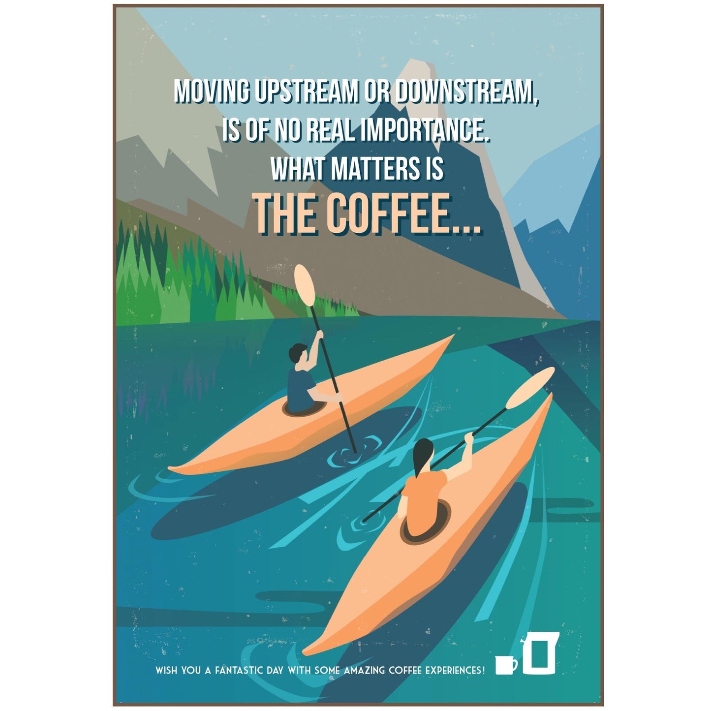 Outdoor Kaffee-Postkarten | OUTDOORS COFFEE GREETING CARDS