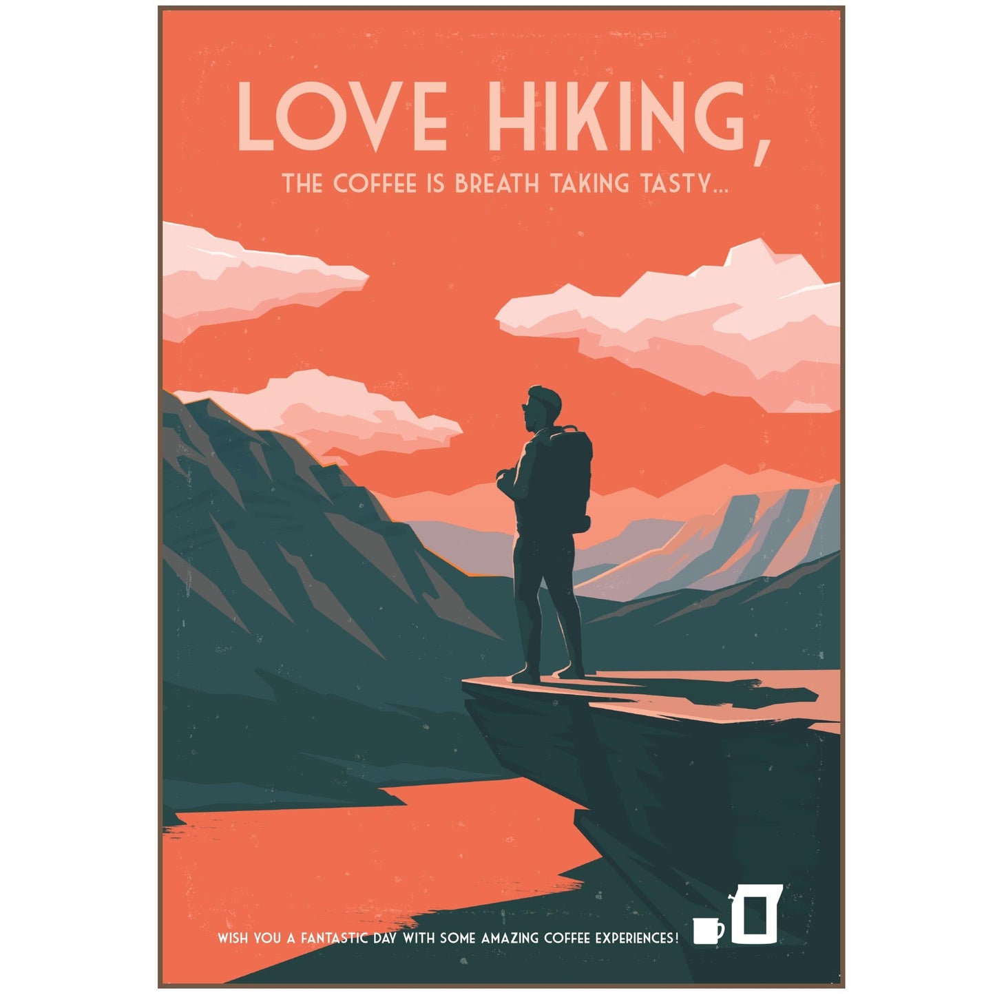 Outdoor Kaffee-Postkarten | OUTDOORS COFFEE GREETING CARDS